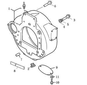 LOVOL FLYWHEEL HOUSING FUEL INJECTION 1003G 1003TG