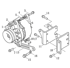 LOVOL Alternator Generator Gear Drive Auxiliary Drive Option 1003G 1003TG