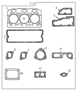 LOVOL Gaskets-Top Joints & Gaskets-Bottom Service Kit 1003G 1003TG 